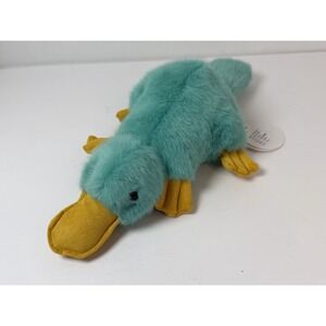 Apricot Lamb Happy Platypus Plush Stuffed Animal Blue